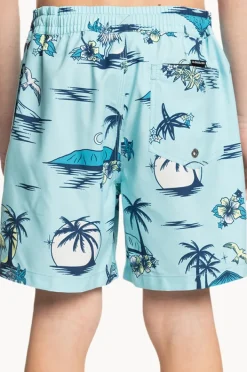 Boardshorts|Quiksilver Boys Everyday Mix 14" Volley Boarshort Paradise