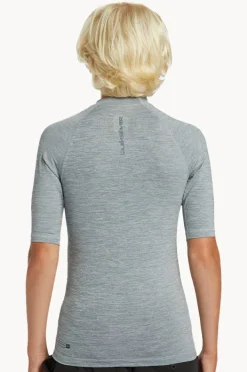 Rashies|Quiksilver Boys Everyday Short Sleeve Suntop Light grey