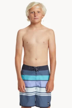 Boardshorts|Quiksilver Boys Everyday Stripe 17" Boardshort Indigo