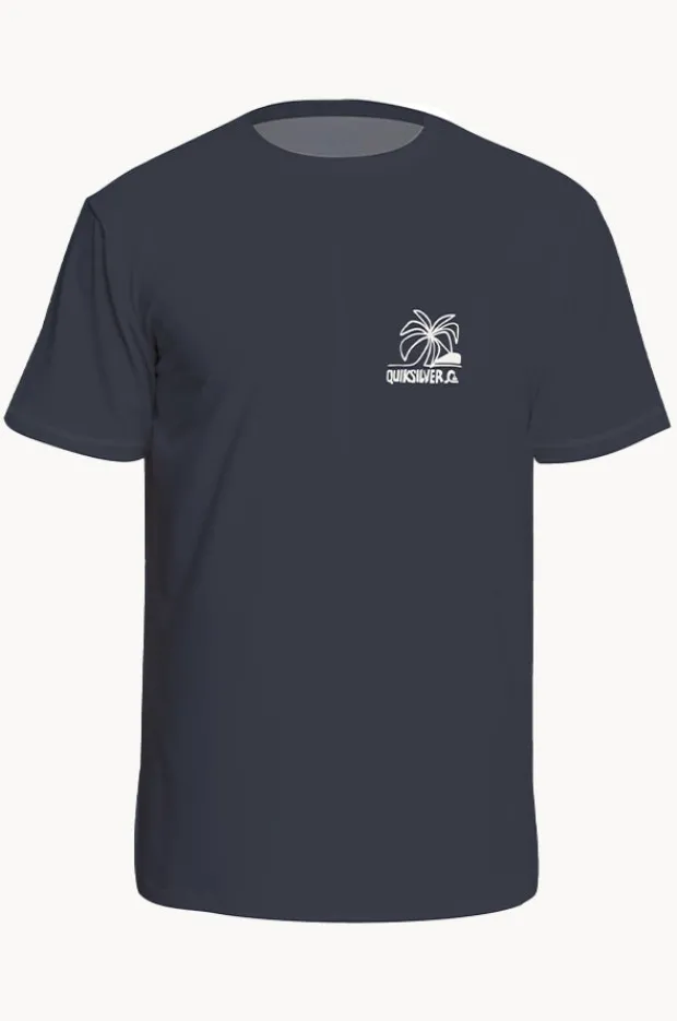 Rashies|Quiksilver Boys Everyday Surf Short Sleeve Suntop Ink