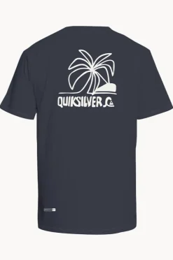 Rashies|Quiksilver Boys Everyday Surf Short Sleeve Suntop Ink