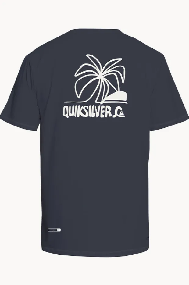 Rashies|Quiksilver Boys Everyday Surf Short Sleeve Suntop Ink