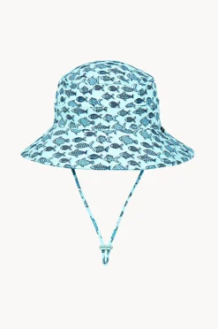 Hats|Bedhead Boys Fish Classic Bucket Hat Turquoise