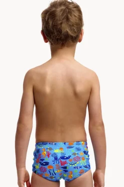 Trunks|Swimwear|Funky Trunks Boys Fish Food Trunk Blue/multi