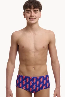 Trunks|Funky Trunks Boys Flash Trunk Navy/red