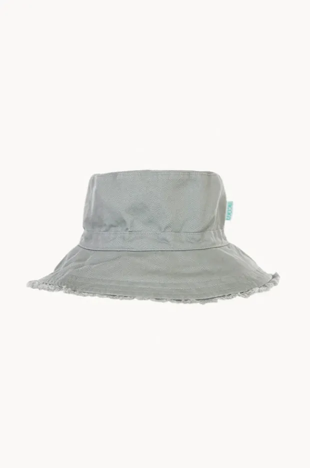 Hats|Acorn Boys Frayed Bucket Hat Khaki