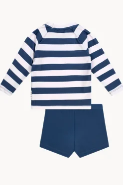 Rashies & Sunsuits|Rashies & Sunsuits|Huxbaby Boys Huxbear Suntop Set French navy