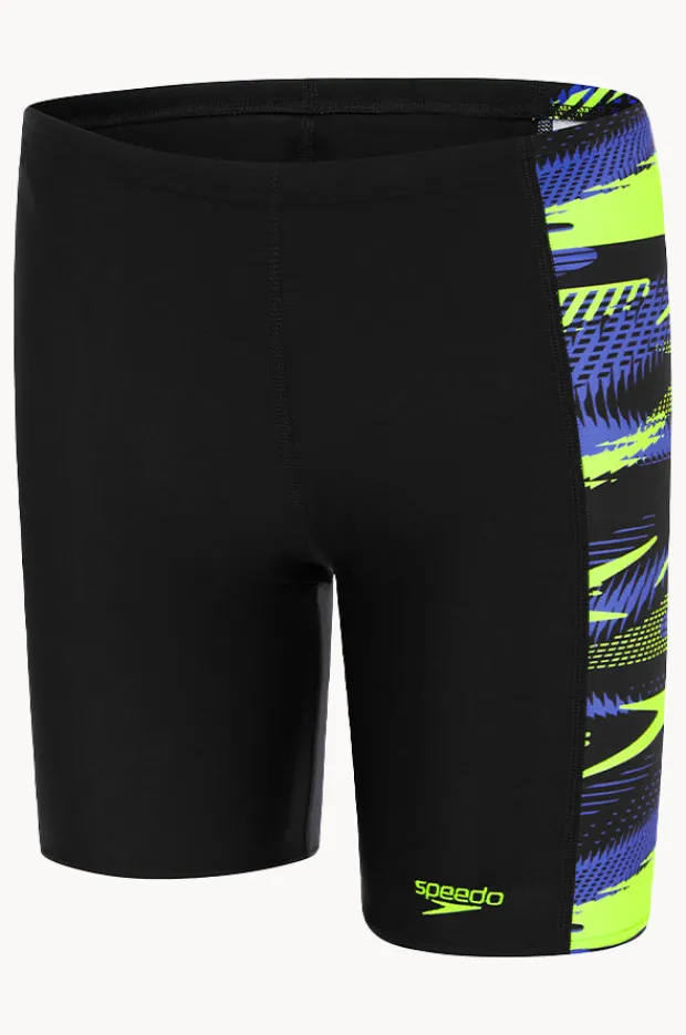 Jammers|Speedo Boys Hyperboom Panel Jammer Black/yellow