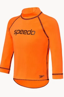 Rashies & Sunsuits|Speedo Boys Long Sleeve Suntop Fluro Orange