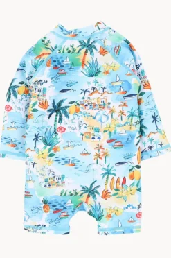 Rashies & Sunsuits|Rashies & Sunsuits|Minihaha Boys Luca Sunsuit Blue/Multi
