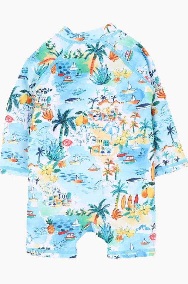 Rashies & Sunsuits|Rashies & Sunsuits|Minihaha Boys Luca Sunsuit Blue/Multi