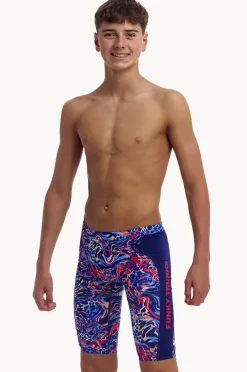Jammers|Funky Trunks Boys Mad Cat Jammer Navy/orange