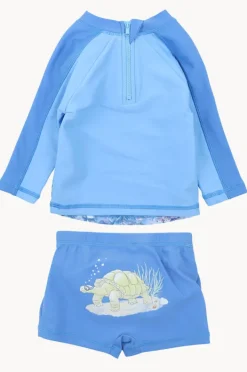 Rashies & Sunsuits|Rashies & Sunsuits|Minihaha Boys Marco Suntop Set Blue