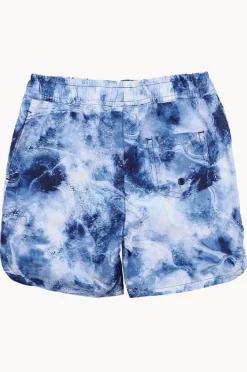 Boardshorts|Minihaha Boys Max Swirl Boardshort Navy/White