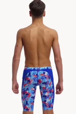 Jammers|Funky Trunks Boys Messy Messy Messy Jammer Blue/red