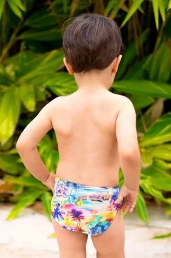 Swim Nappies|Salty Ink Boys Beach Swim Nappy Miami
