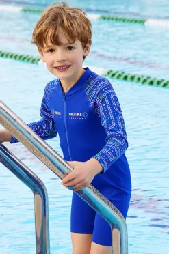 Rashies & Sunsuits|Rashies & Sunsuits|Funky Trunks Boys Much Munchies Sunsuit Blue/multi