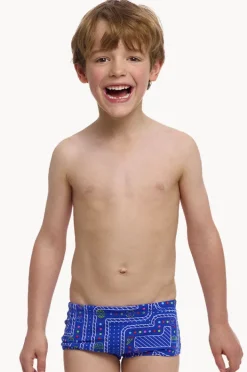 Trunks|Funky Trunks Boys Much Munchies Trunk Blue/multi