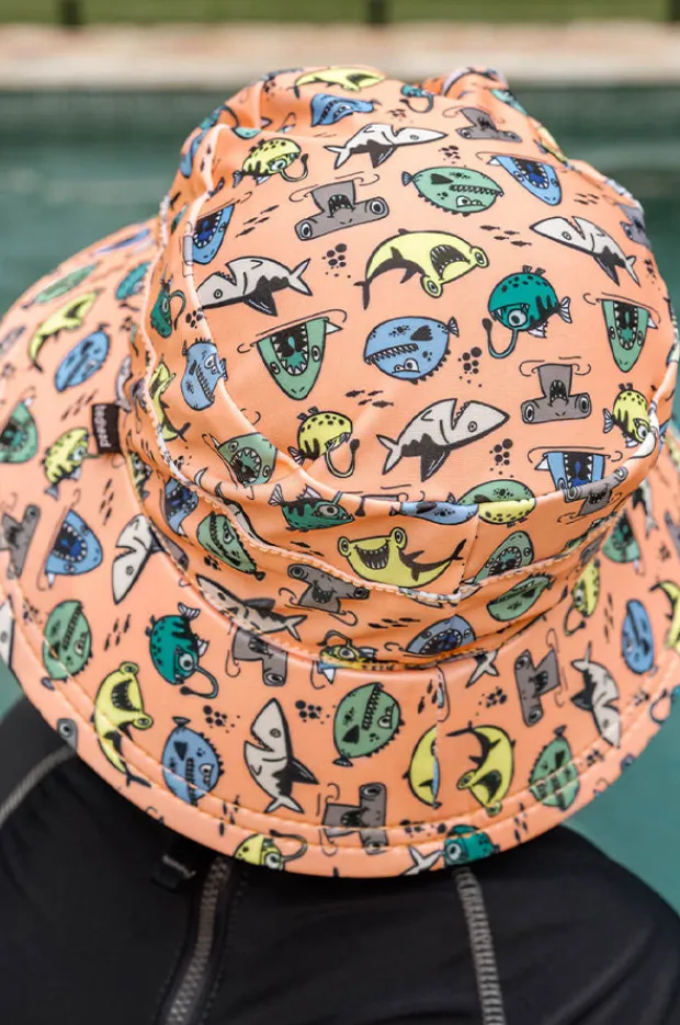 Hats|Bedhead Boys Nippers Classic Bucket Sunhat Orange