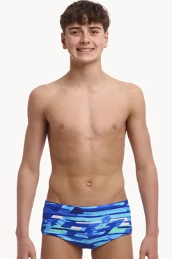 Trunks|Funky Trunks Boys Pace Racer Trunk Blue