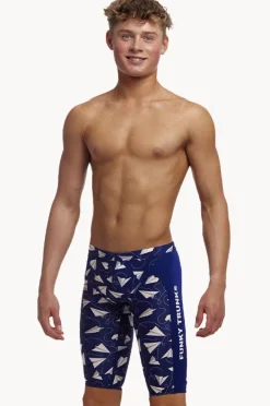 Jammers|Funky Trunks Boys Paper Plain Jammer Navy