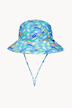 Hats|Bedhead Boys Pisces Classic Bucket Sunhat Blue/Multi