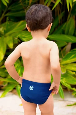 Swim Nappies|Salty Ink Boys Plain Swim Nappy Navy