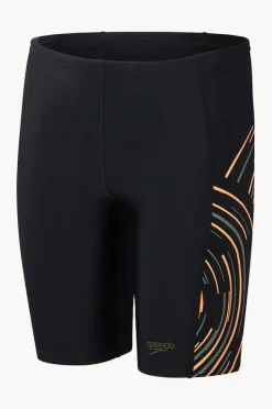 Jammers|Speedo Boys Plastisol Placement Jammer Black/orange