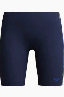 Jammers|Jammers|Speedo Boys Plastisol Placement Jammer Peacoat