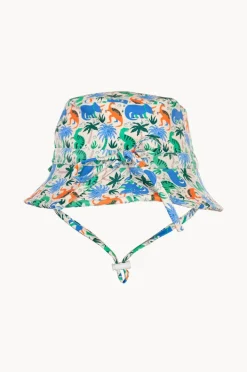 Hats|Acorn Boys Prehistoric Swim Bucket Hat Cream