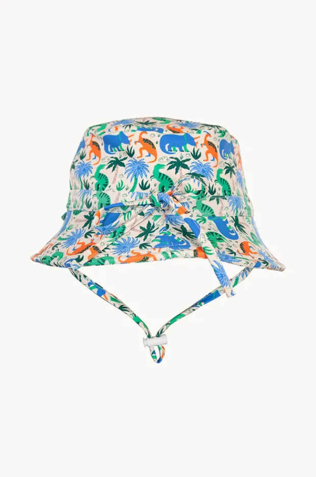 Hats|Acorn Boys Prehistoric Swim Bucket Hat Cream
