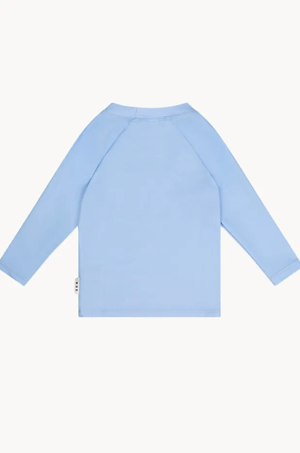 Rashies & Sunsuits|Rashies & Sunsuits|Huxbaby Boys Racer Dino Suntop Light blue