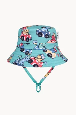 Hats|Huxbaby Boys Racer Dino Swim Hat Green