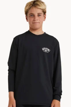 Rashies|Billabong Boys Ransom Long Sleeve Suntop BLACK