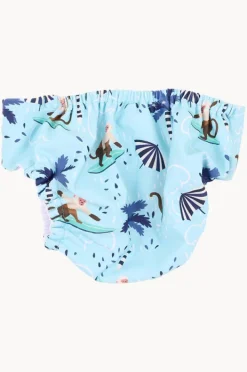 Swim Nappies|Minihaha Boys Riley Aqua Nappy Light blue