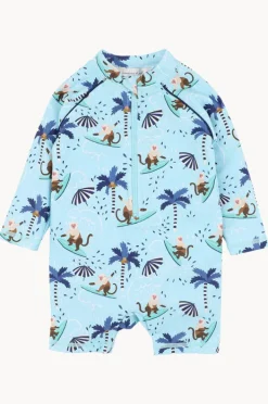 Rashies & Sunsuits|Rashies & Sunsuits|Minihaha Boys Riley Sunsuit Light Blue