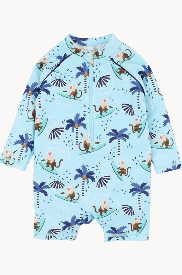 Rashies & Sunsuits|Rashies & Sunsuits|Minihaha Boys Riley Sunsuit Light Blue