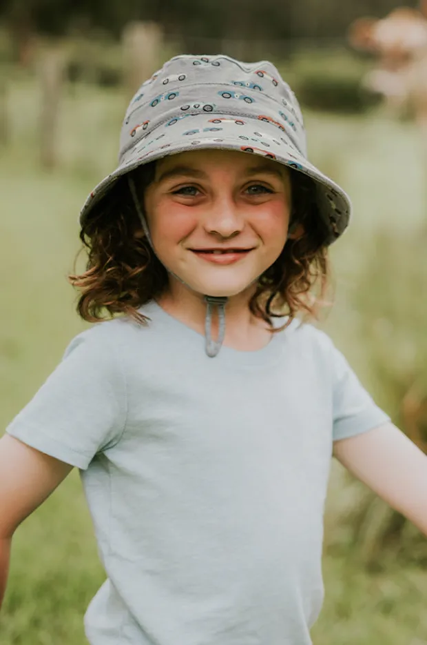Hats|Bedhead Boys Roadster Classic Bucket Hat Grey
