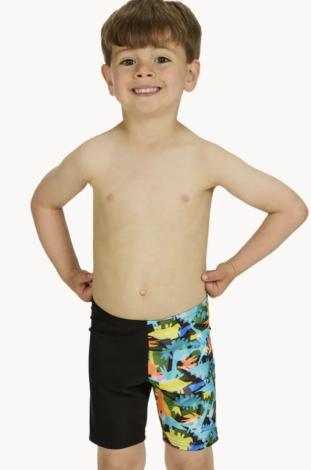 Jammers|Zoggs Boys Saurus Midi Jammer Black/multi