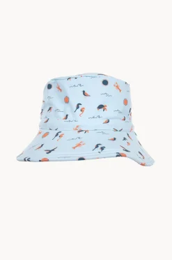Hats|Acorn Boys Sea Life Wide Brim Swim Hat Blue/orange