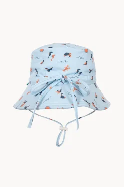 Hats|Acorn Boys Sea Life Wide Brim Swim Hat Blue/orange