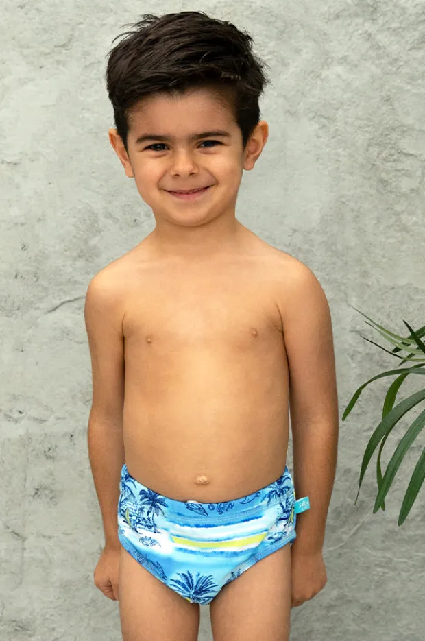 Swim Nappies|Salty Ink Boys Shipwrecked Swim Nappy