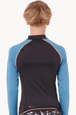 Rashies|Rip Curl Boys Shock Long Sleeve Suntop Storm