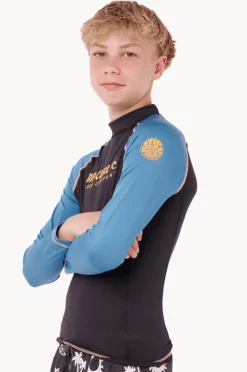 Rashies|Rip Curl Boys Shock Long Sleeve Suntop Storm