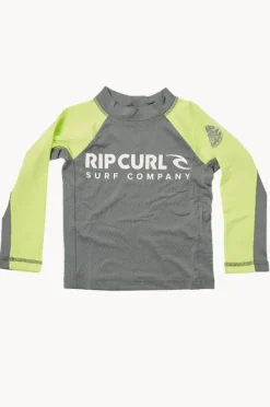 Rashies & Sunsuits|Rip Curl Boys Shock Long Sleeve Suntop Lime