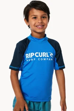 Rashies & Sunsuits|Rip Curl Boys Shock Short Sleeve Suntop Blue