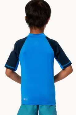 Rashies & Sunsuits|Rip Curl Boys Shock Short Sleeve Suntop Blue