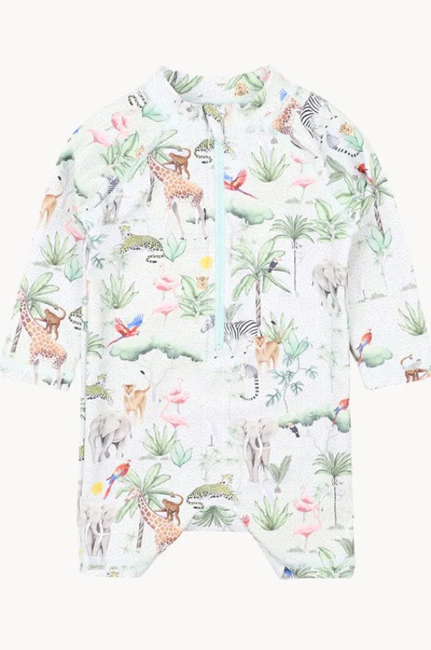 Rashies & Sunsuits|Rashies & Sunsuits|Minihaha Boys Silas Sunsuit Light green