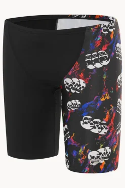 Jammers|Jammers|Speedo Boys Skull V Cut Jammer Black/multi