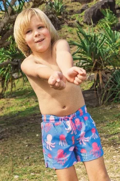 Boardshorts|Skwosh Boys So Jelly Eco Short Blue